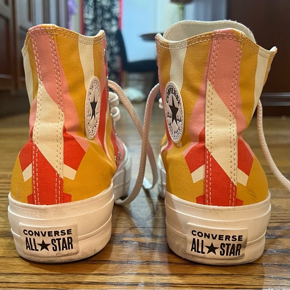 Converse Women's Chuck Taylor Allstar Lift Platform Sneakers Summer Spirit Sz 10 - Picture 6 of 13